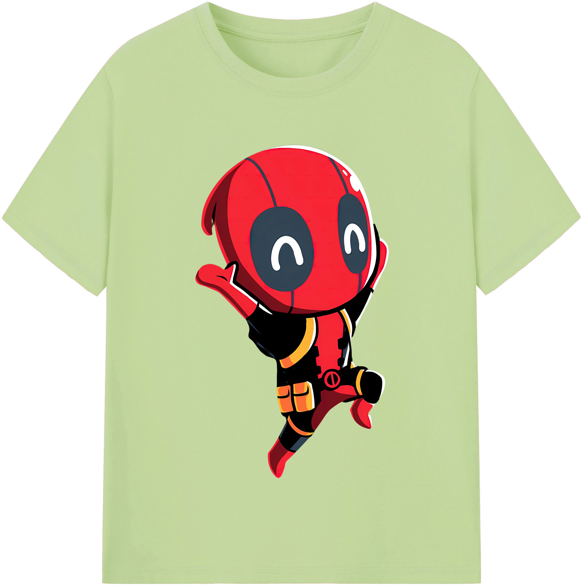 （画像用） Deadpool デッドプール 綿100％半袖Tシャツ（フロントプリント）
